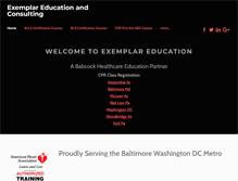 Tablet Screenshot of exemplardc.com